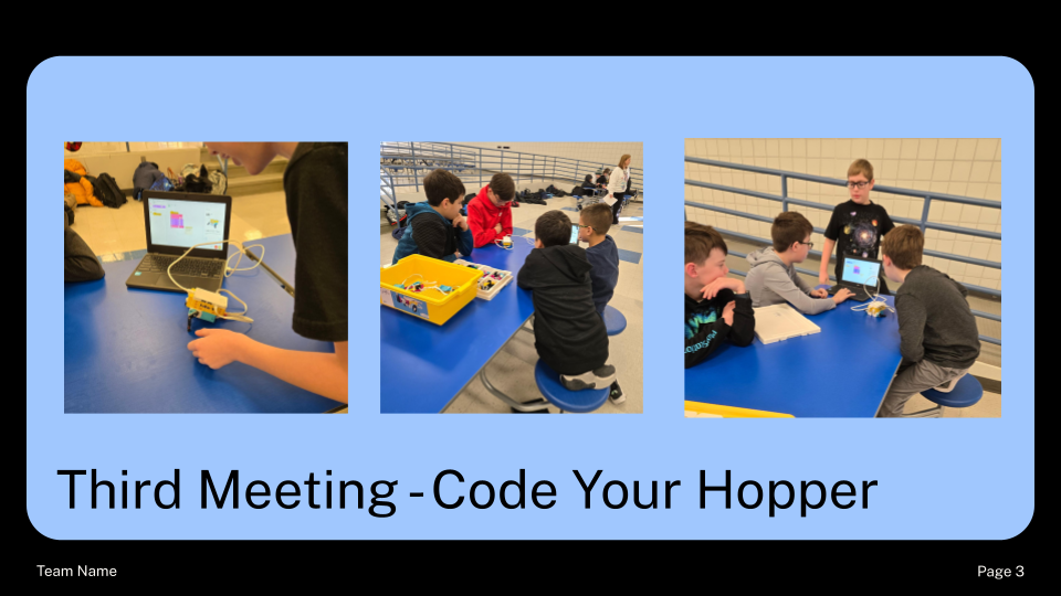 LegoRobotics Kahler Middle School Update Slide 3